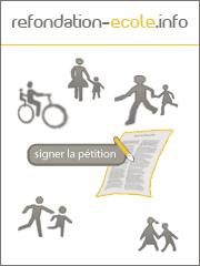 Pétition pour la refondation de l’école