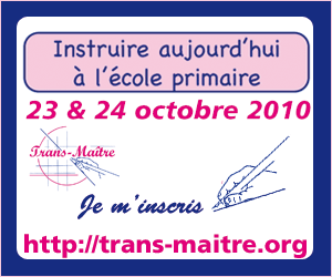 Journées « INSTRUIRE A L&rsquo;ECOLE PRIMAIRE »